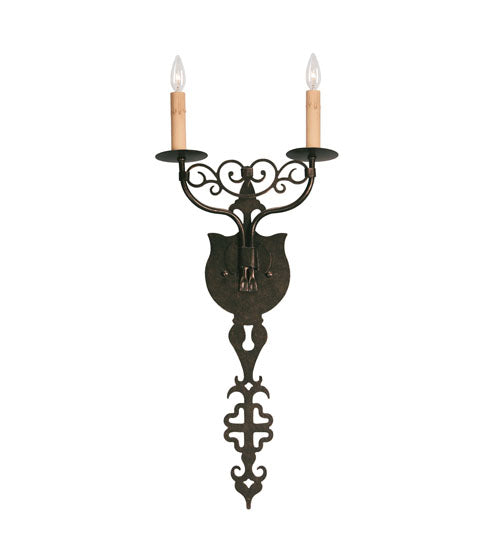 11" Wide Merano 2 Light Wall Sconce