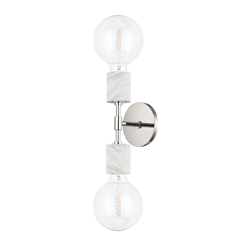 Asime Wall Sconce 20" - Polished Nickel