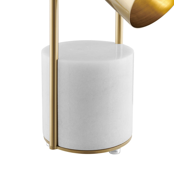 Chrysalism Gold and Marble Table Lamp