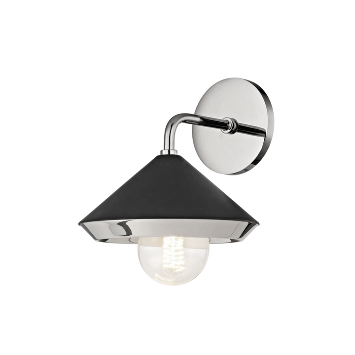 Marnie Wall Sconce - Polished Nickel/Dusk Black