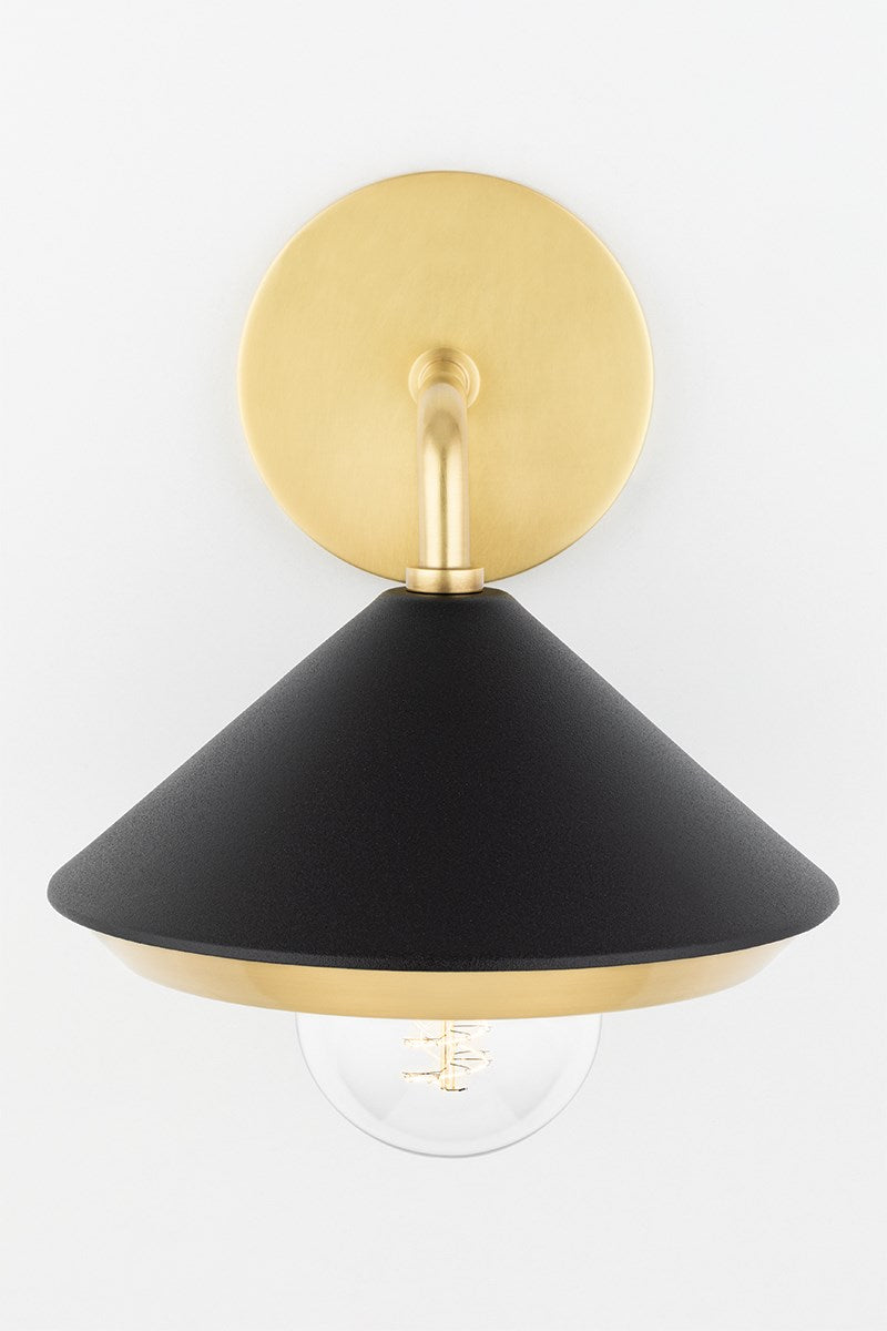 Marnie Wall Sconce - Aged Brass/Dusk Black