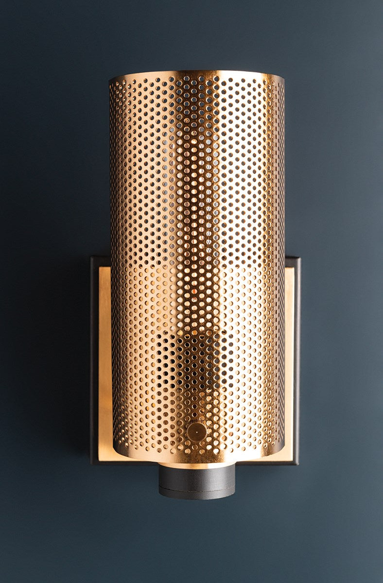 Pilsen Wall Sconce 8" - Modern Bronze And Aged Brass