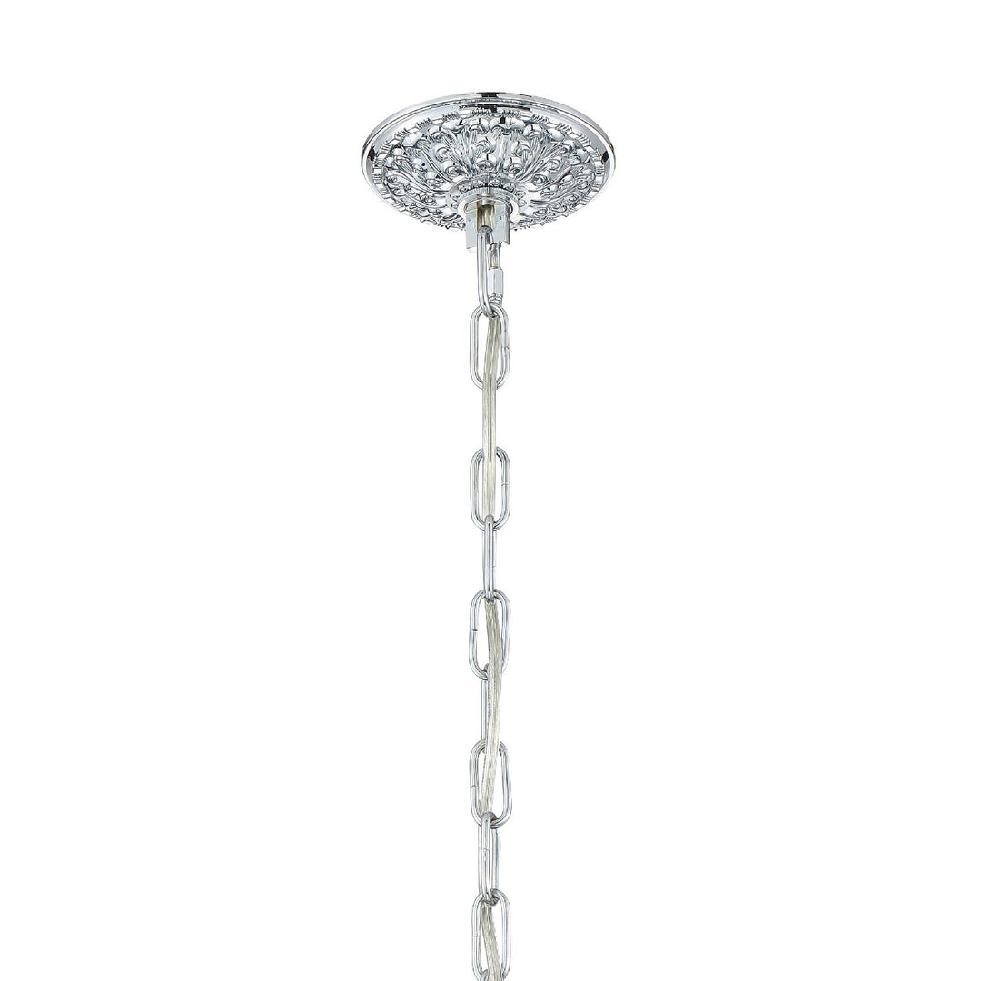 Crystorama Traditional Crystal 5 Light Swarovski Strass Crystal Polished Brass Chandelier