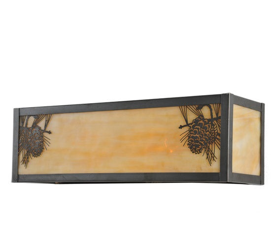 16" Wide Winter Pine Wall Sconce