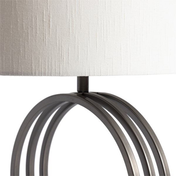 Laura Table Lamp - Dark Pewter Stainless Steel