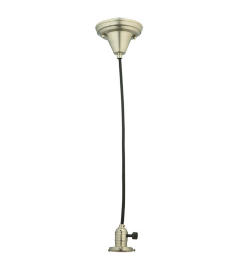 5"W Brushed Nickel 1 Lt Pendant Hardware