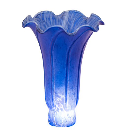 4" Wide X 6" High Blue Pond Lily Shade