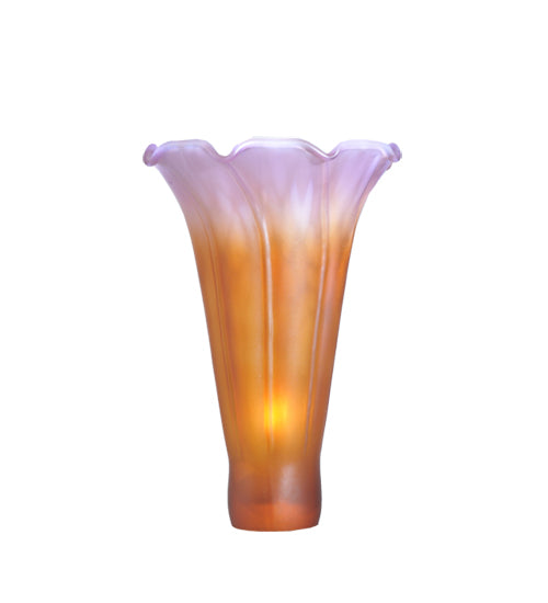 3"W X 5"H Amber/Purple Lily Shade