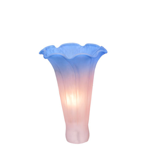 3"W X 5"H Pink/Blue Lily Shade