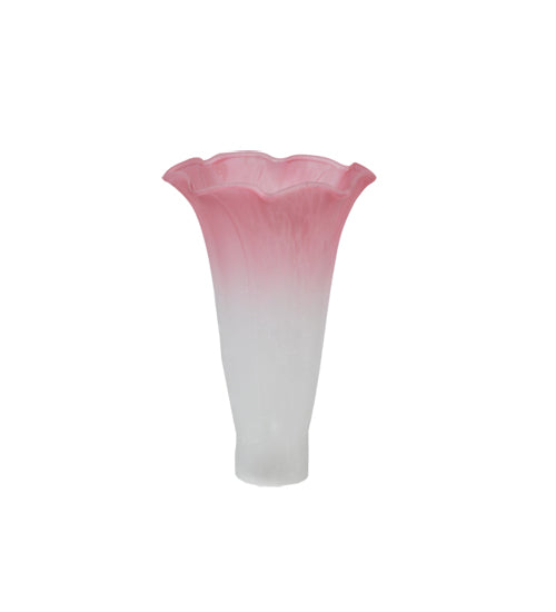 3"W X 5"H White/Pink Lily Shade