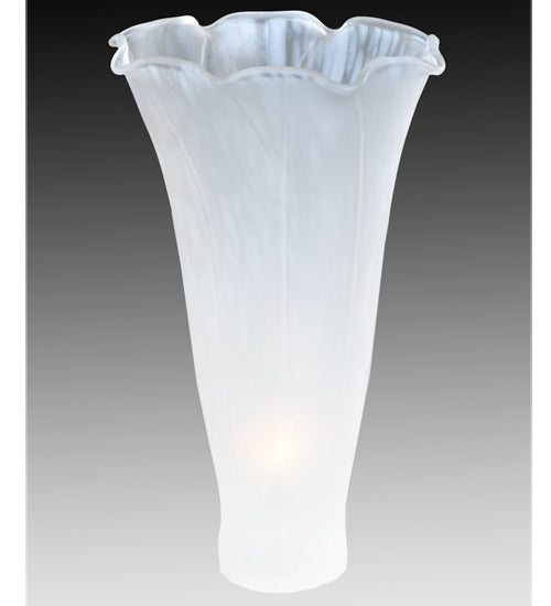 10.5"W White Pond Lily 3 Lt Wall Sconce