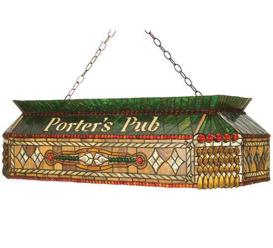 40" Long Personalized Porter'S Pub Oblong Pendant