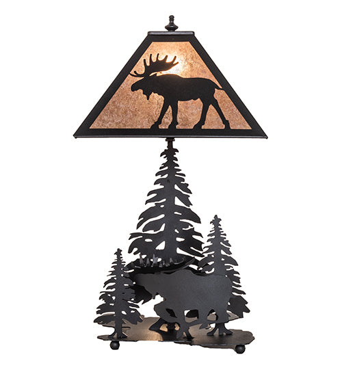 21" High Moose On The Loose Table Lamp