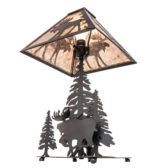 21" High Moose On The Loose Table Lamp