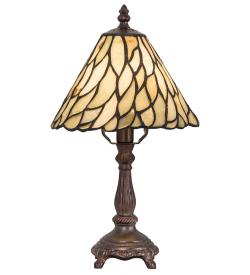 13"H Willow Jadestone Mini Lamp