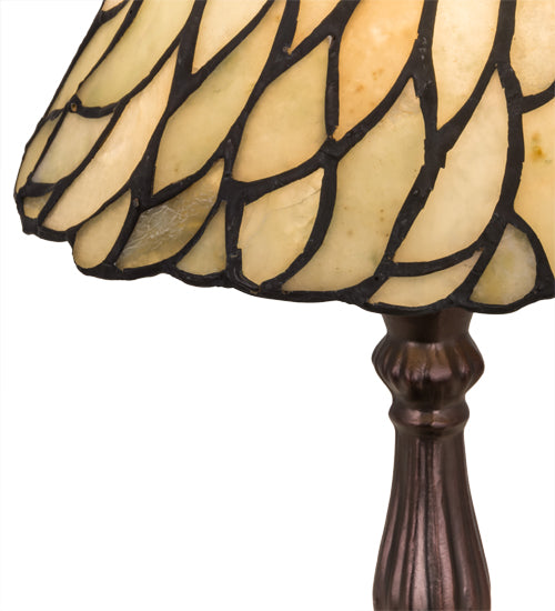 13"H Willow Jadestone Mini Lamp