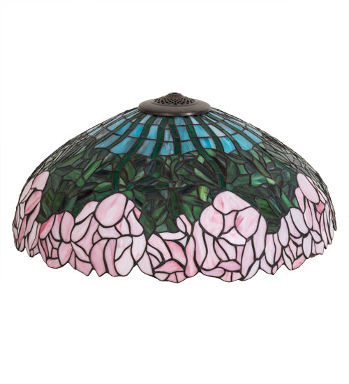 22" Wide Tiffany Cabbage Rose Shade