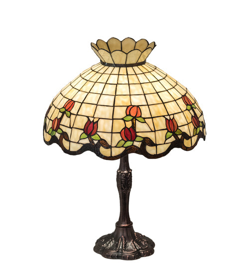 26" High Roseborder Table Lamp