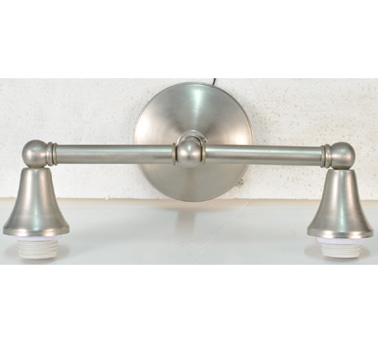 14"W Cone Cap 2 Lt Wall Sconce Hardware