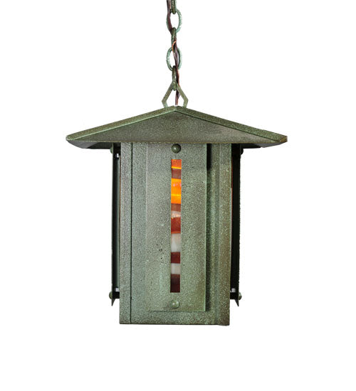 14"Sq Moss Creek Creekside Lantern Pendant