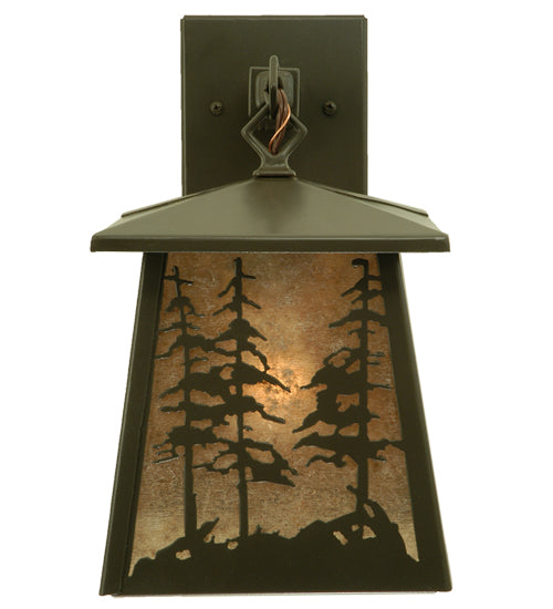 7"W Stillwater Tall Pines Hanging Wall Sconce