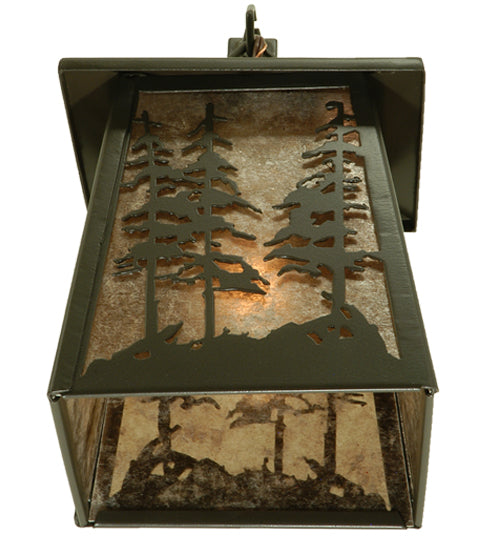 7"W Stillwater Tall Pines Hanging Wall Sconce