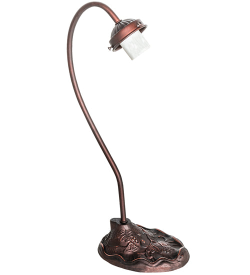 18" High Tiffany Jeweled Peacock Desk Lamp