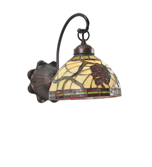 8"W Pinecone Wall Sconce