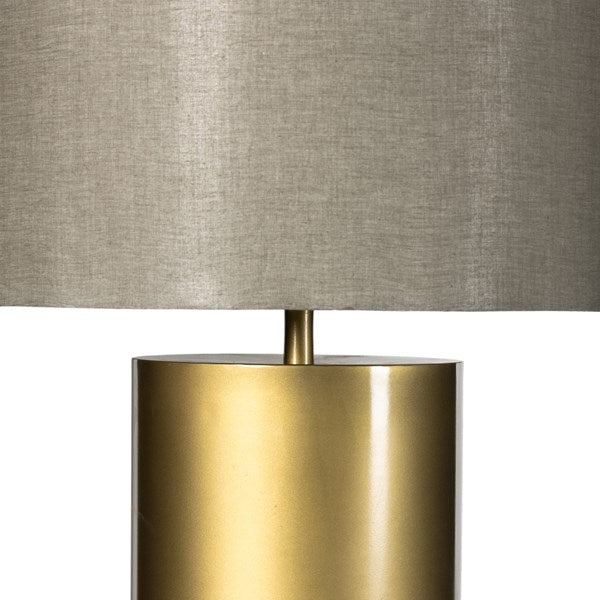 Cameron Floor Lamp-Ombre Antique Brass