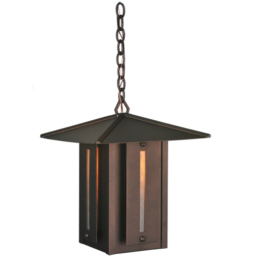 14" Square Moss Creek Creekside Lantern Pendant