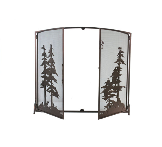 47" Wide X 43" High Tall Pines Fireplace Screen