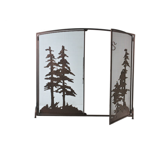 47" Wide X 43" High Tall Pines Fireplace Screen