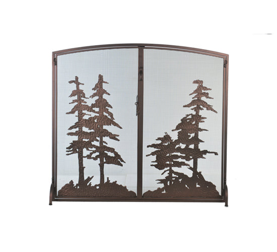 47" Wide X 43" High Tall Pines Fireplace Screen