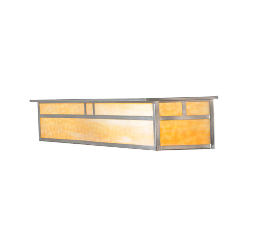 38"W Hyde Park Double Bar Mission Vanity Light