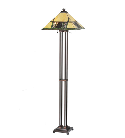 63" High Pinecone Ridge Floor Lamp