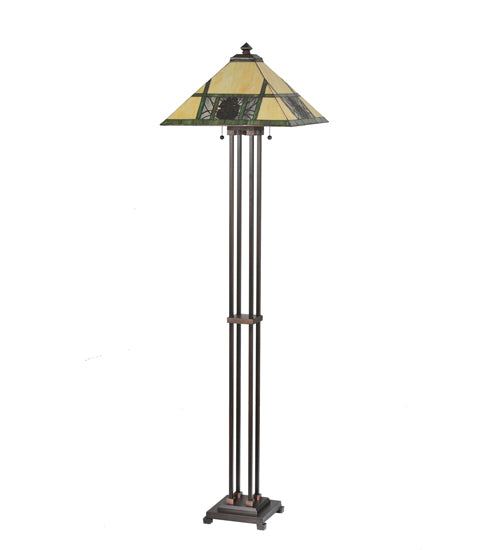 63" High Pinecone Ridge Floor Lamp