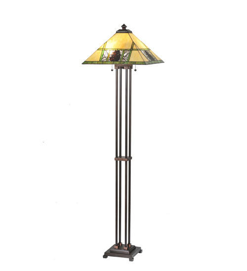 63" High Pinecone Ridge Floor Lamp