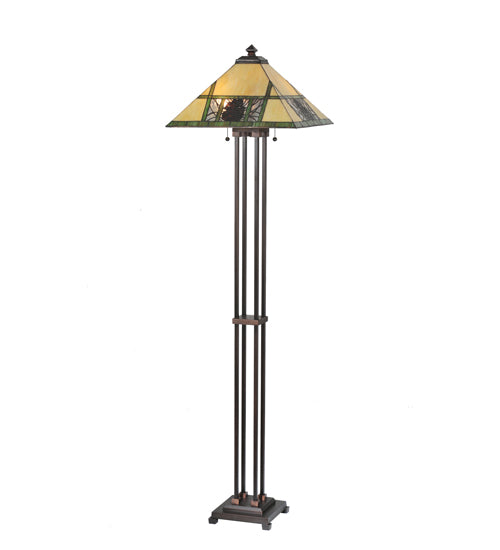 63" High Pinecone Ridge Floor Lamp