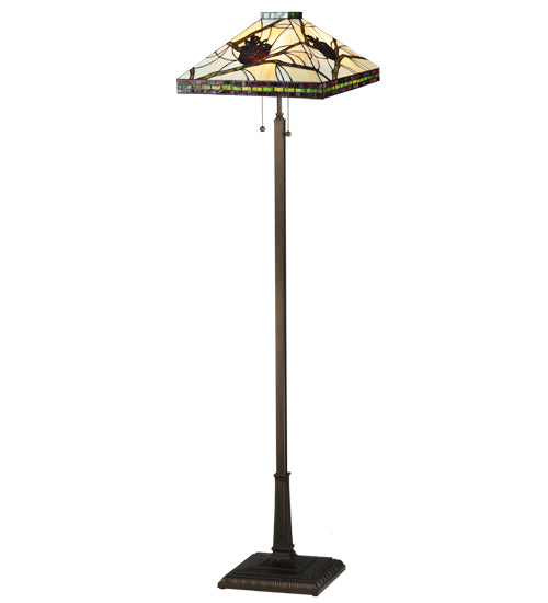 60" High Pinecone Mission Floor Lamp