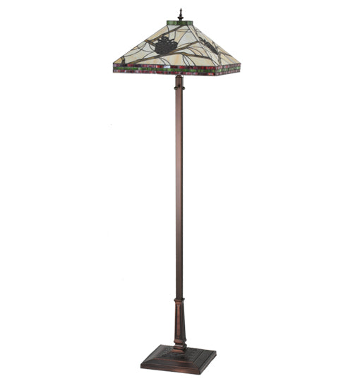 60" High Pinecone Mission Floor Lamp