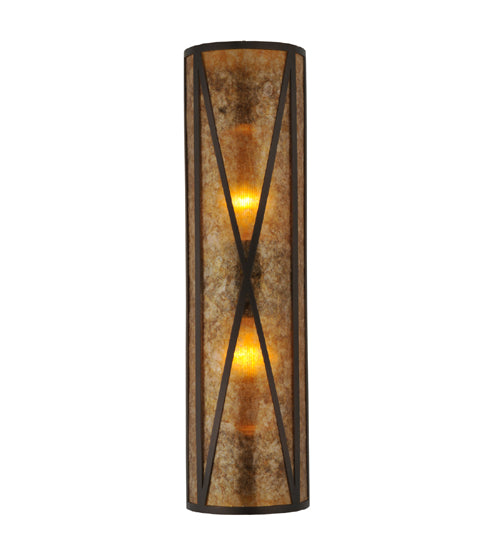 8" Wide Saltire Craftsman Wall Sconce