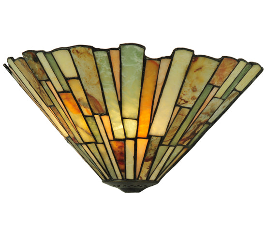 13"W Delta Jadestone Wall Sconce