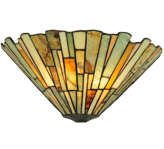 13"W Delta Jadestone Wall Sconce