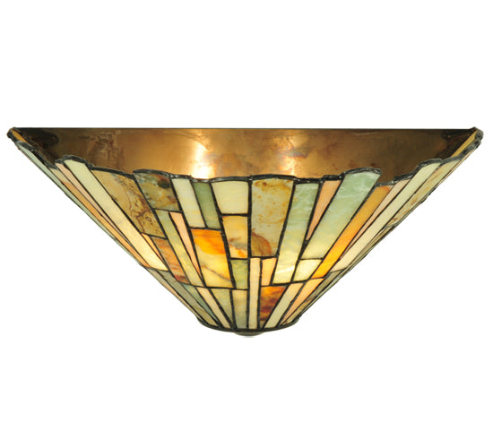 13"W Delta Jadestone Wall Sconce