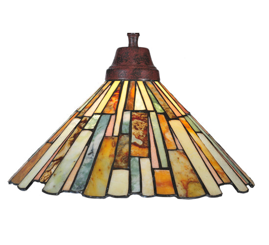 47"L Delta Jadestone 3 Lt Island Pendant