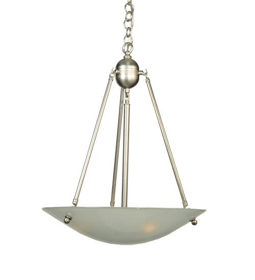 20"W Metro Fusion Deco Ball Frosted Inverted Pendant