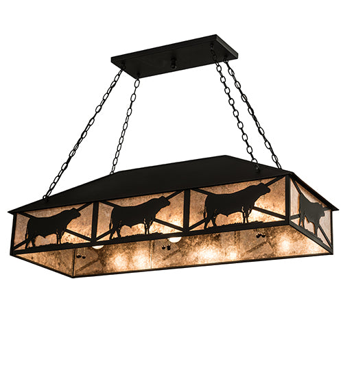 50"L Steer Oblong Pendant