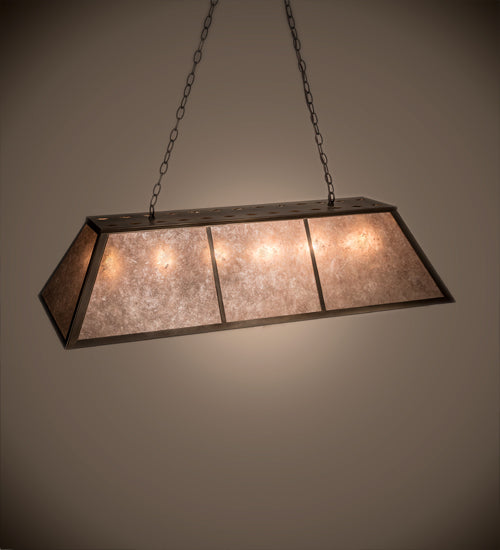 48" Long Tri-Panel Oblong Pendant