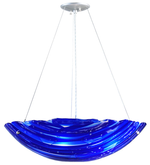 24"W Metro Fusion Azul Inverted Pendant