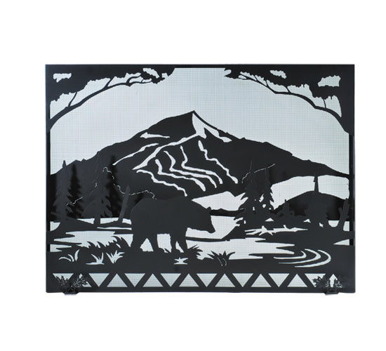 49"W X 36"H Bear Creek Fireplace Screen